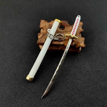 Mini Zoro Samurai Sword Keychain Top Rated Anime Accessory for Cosplay and Gifts