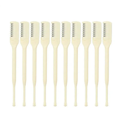 10PCS Precision Nose Hair Scissors - Ultra Thin Ergonomic Travel Friendly Grooming Tool 10pcs