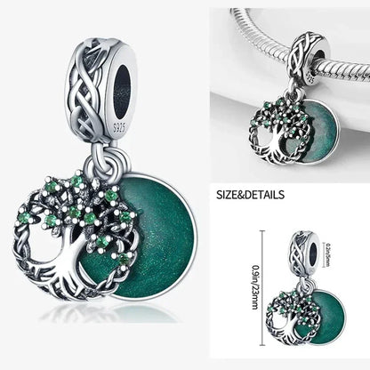 925 Sterling Silver Mermaid Angel Crown Charm Set with Zircon Beads Ring Earrings and Bracelet Jewelry Collection 2025