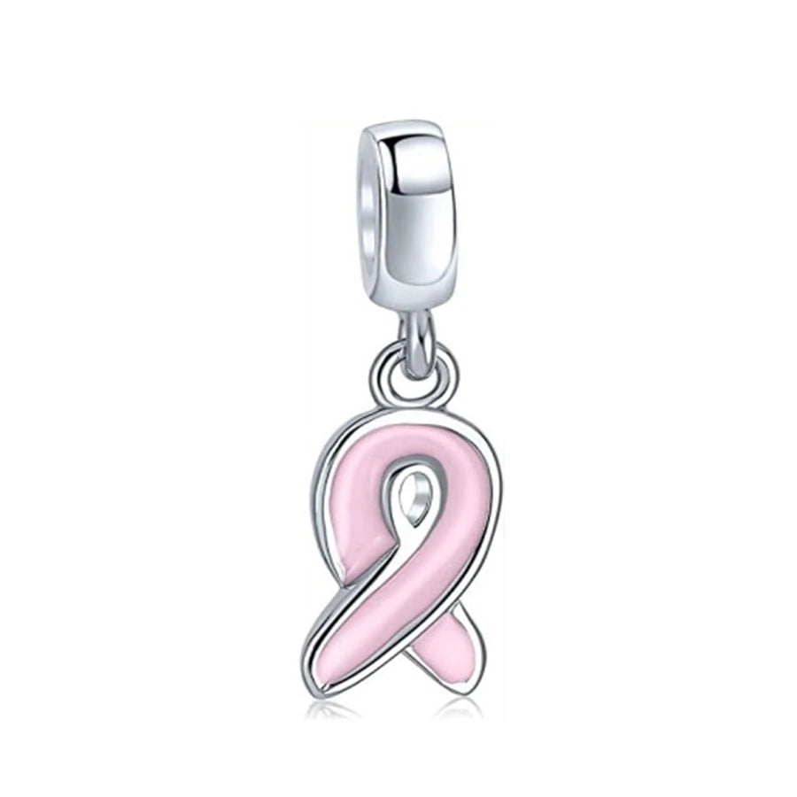 Hot Pink Murano Glass Charm Bead For 925 Bracelet Pendant