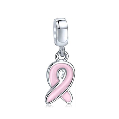 Hot Pink Murano Glass Charm Bead For 925 Bracelet Pendant