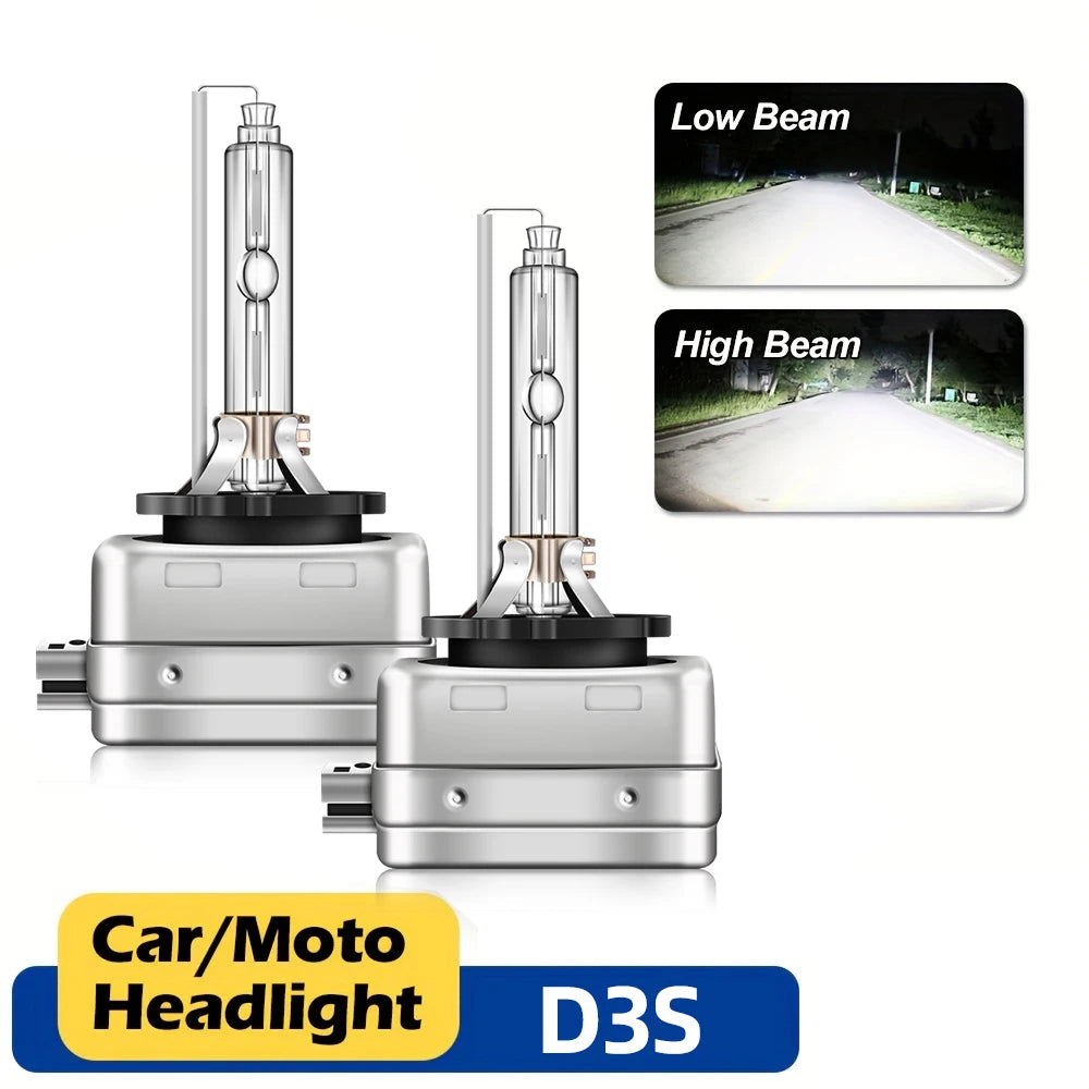 Universal 12V Xenon LED Headlight Bulb Replacement Kit 6000K Brightness with 360 Degree Beam Angle