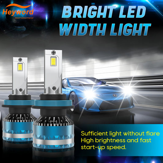 Heyword 160W LED Car Headlight Bulbs 6000K High 30000LM