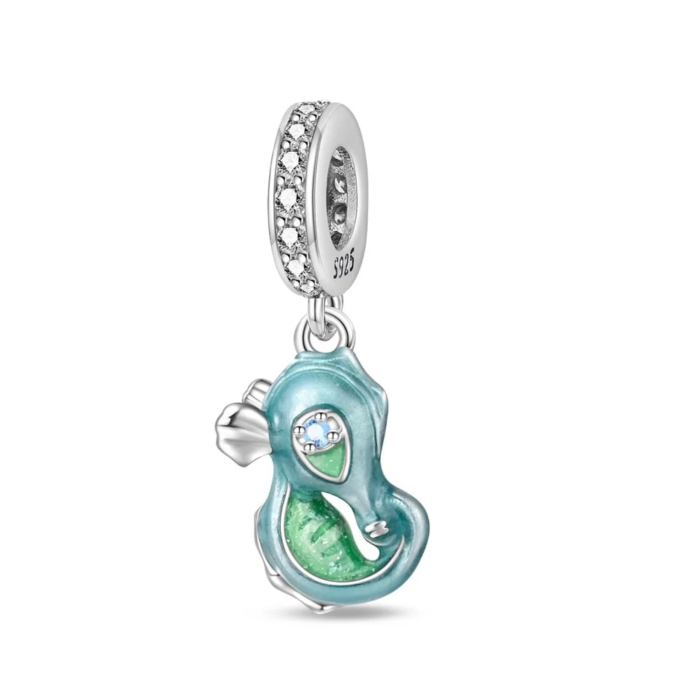 Sterling Silver Ocean-Themed Charm Pendant for Bracelets and Necklaces PAC1134