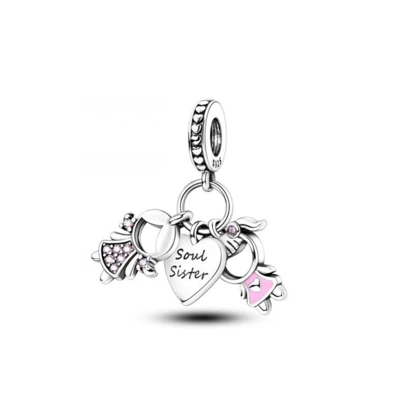 Lucky Leaf Dangle Bead Bracelet 925 Sterling Silver Plated DIY Jewelry Spacer B3771