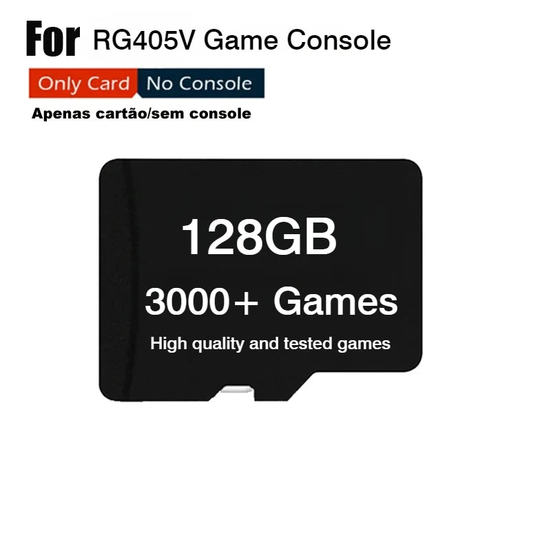 256GB Preloaded SD Card For ANBERNIC RG405V TF Card With 3000 Built In Games