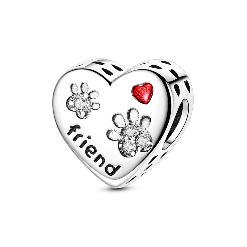 925 Sterling Silver Pumpkin Charm With Zircon Inlay