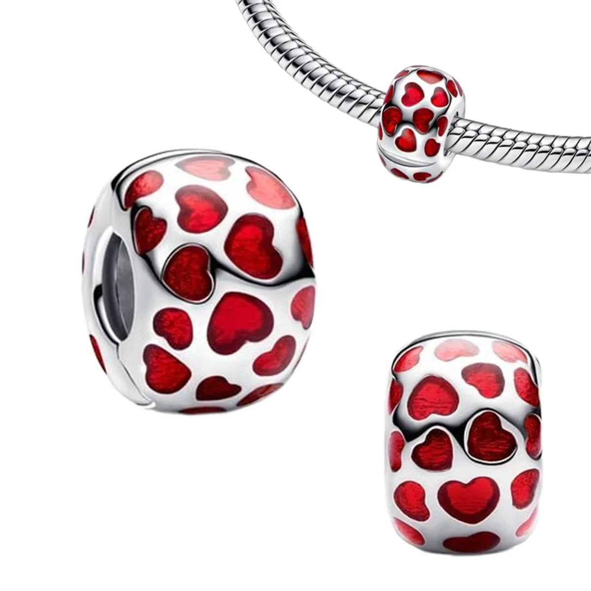 925 Sterling Silver Colorful Butterfly Star Moon Flower Beads Clip Charm for DIY Bracelet Fine Zircon Jewelry