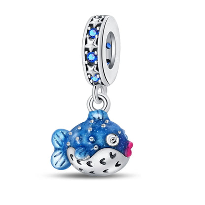 Sterling Silver Ocean-Themed Charm Pendant for Bracelets and Necklaces PAC1278