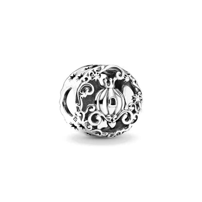 Exquisite 925 Silver Rabbit and Mouse Pendant Beads for DIY European Bracelets with Zircon Accents