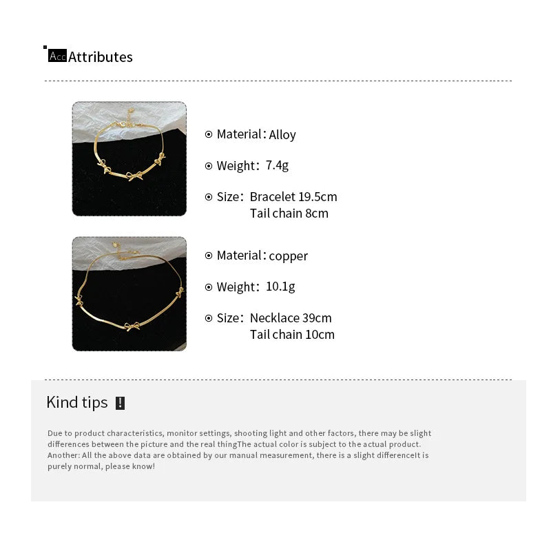 Silver Color Bowknot Bracelets for Women Girls Jewelry Gifts