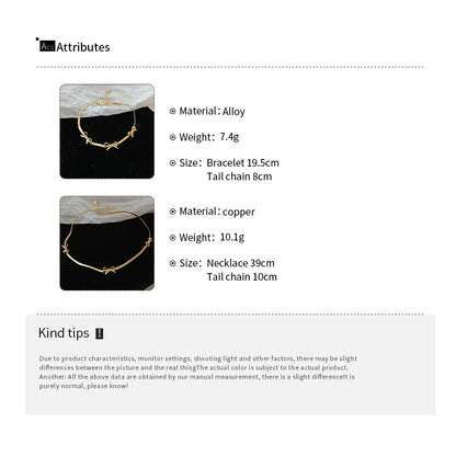 Silver Color Bowknot Bracelets for Women Girls Jewelry Gifts