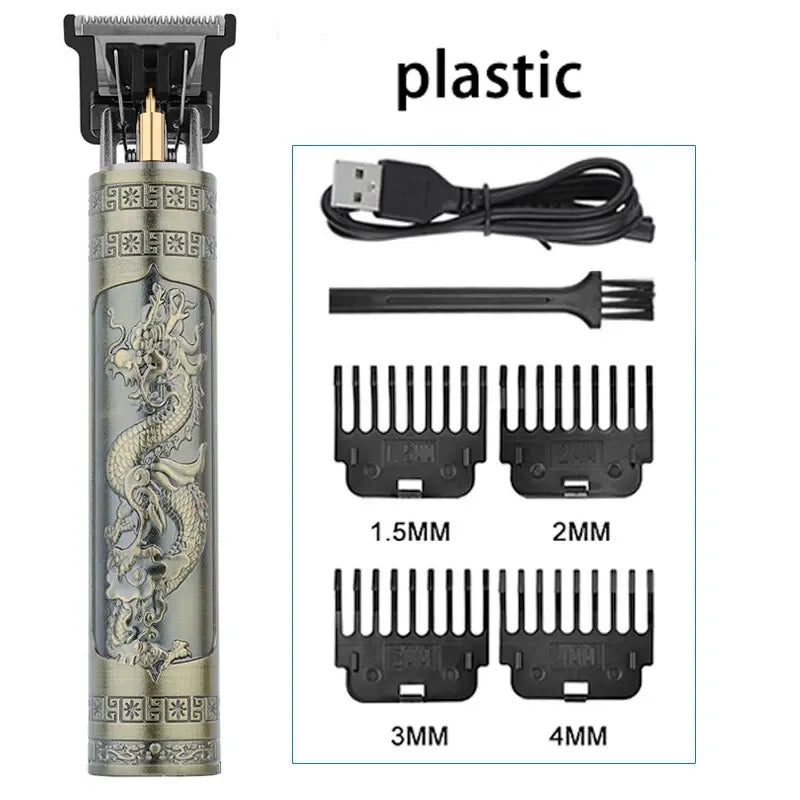 V-Vimika T9 Electric Hair Clipper with LCD Display Stainless Steel Precision Trimmer for Men Fast Charging Wet and Dry Use