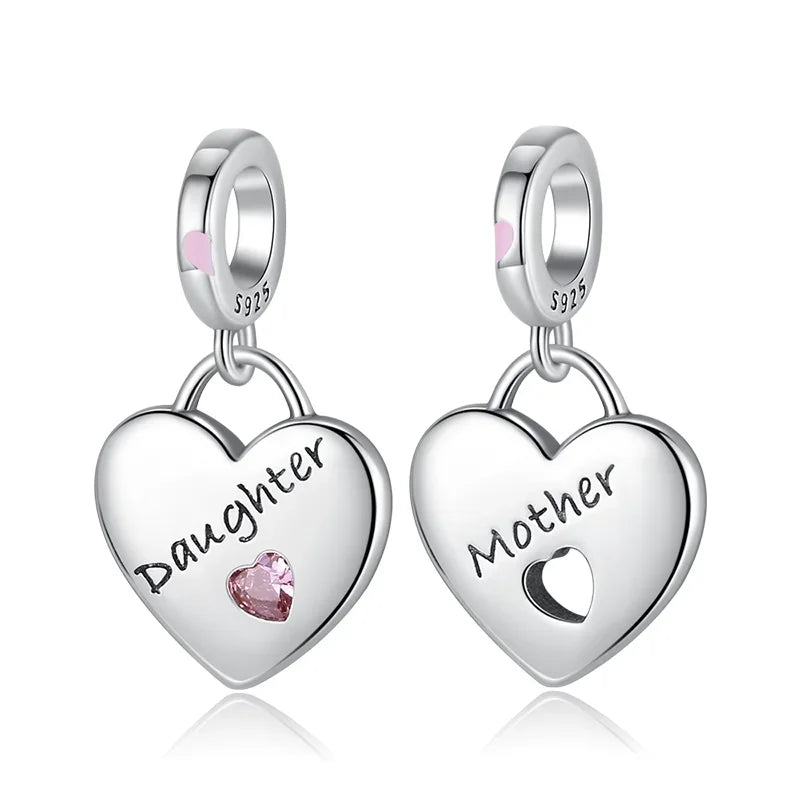 925 Sterling Silver Purple Star Animal Heart Flower Charms Beads for DIY Necklace and Bracelet Jewelry Gift