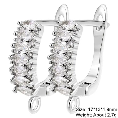 Juya 18K Gold Plated Earwire Hooks for DIY Fashion Jewelry White Gold 5