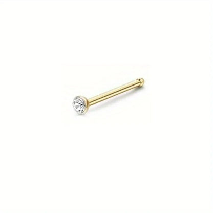 Bobisty Surgical Steel L Shaped Nose Ring Set Hypoallergenic Fashion Jewelry for Men and Women