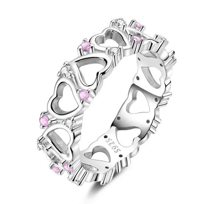 925 Silver Bow Ring with Zircon Bee Design for Women Mothers Day Gift Classic Fashion Jewelry Anniversary Birthday DIY Present for Mom