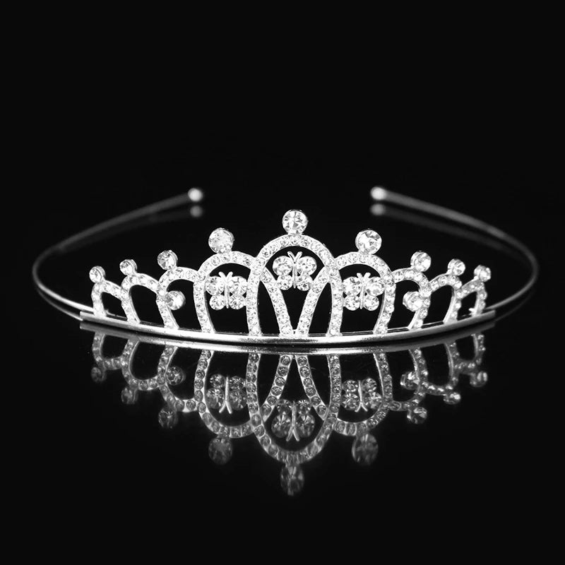 Elegant Crystal Princess Tiaras for Girls Wedding Party Hair Accessories