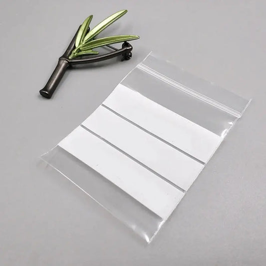 100 Pieces Clear Plastic Zip Bags Thick Strong Poly Baggies Resealable Zipper Storage 100PCS