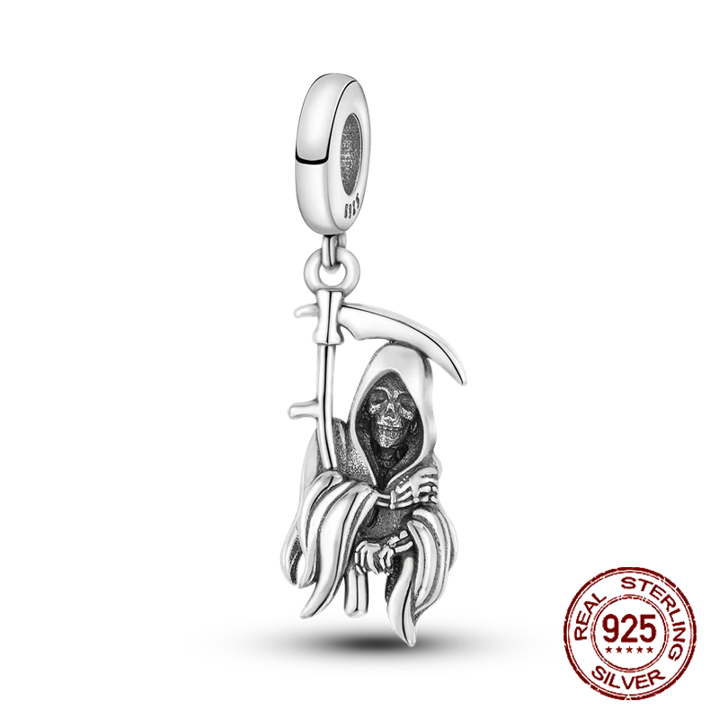 Inlaid Zircon Heart Charm Beads 925 Sterling Silver Dangle for Bracelets SMC969