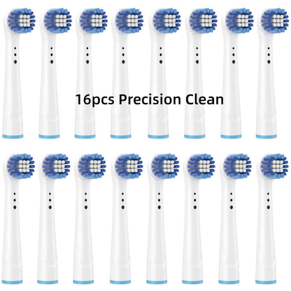 16/20PCS Brush Head Nozzles for Oral B Electric Toothbrush 16 Precision Clean