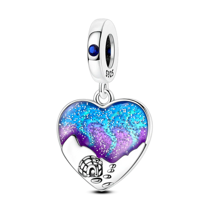 925 Sterling Silver Pumpkin Charm With Zircon Inlay