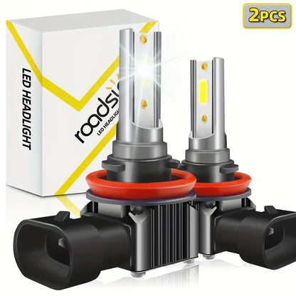 Ultra-Bright 26000Lm LED Car Headlights and Fog Lights Bulbs 6000K White 600% Brighter Long-Lasting Aluminum Design