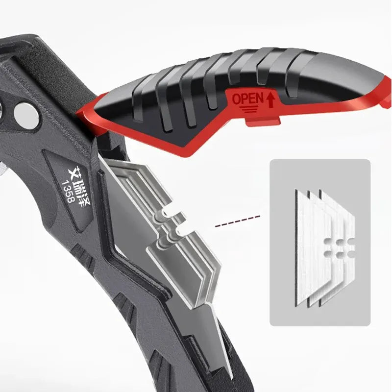 AIRAJ Multifunctional Utility Knife Heavy Duty 18mm Blade