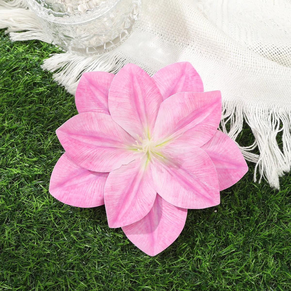 Awaytr Hawaiian Flower Hair Clip for Women and Girls - Romantic Bohemian Floral Side Bangs Accessory