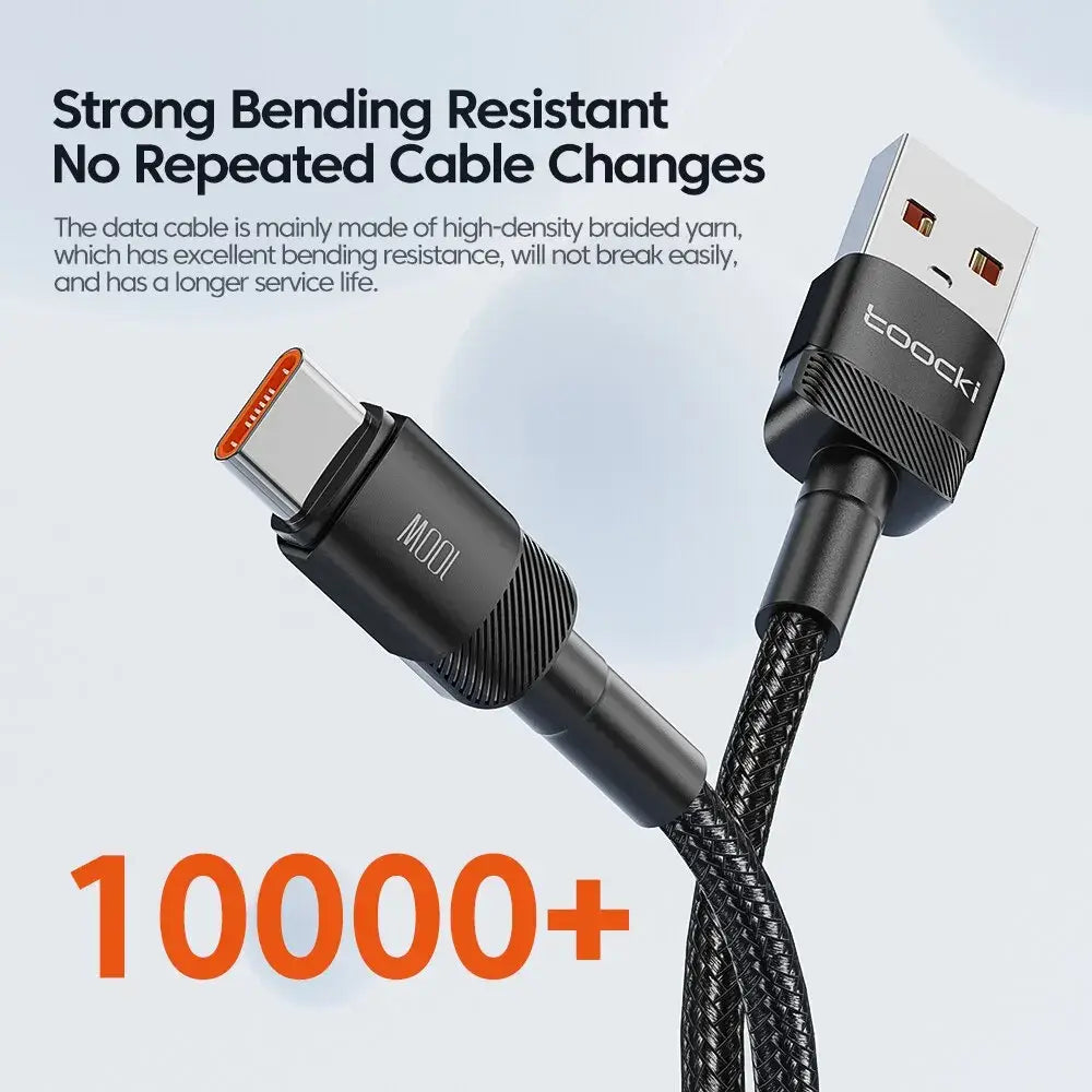 Toocki USB Type C Cable Fast Charging USB C Charger Cord 1m 2m