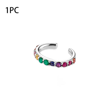 Colorful Crystal Heart Hoop Earrings for Women in Stainless Steel with 14k Gold Plating and Cubic Zirconia Luxury Jewelry