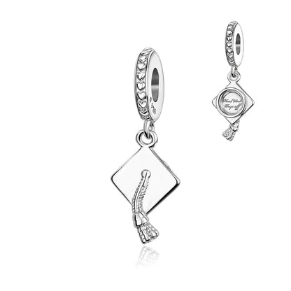 Original 925 Sterling Silver Blue Zircon Space Charms Aircraft Planet Astronaut Beads for DIY Necklace and Bracelet Jewelry Gift