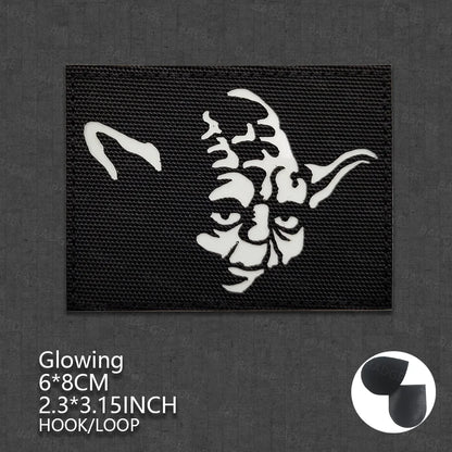 Cute Baby PVC 3D Rubber Night Vision Device Patches Badge 05 glowing