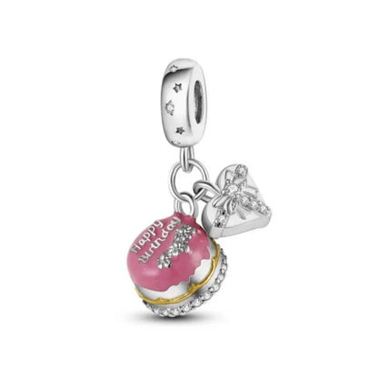 Lucky Leaf Dangle Bead Bracelet 925 Sterling Silver Plated DIY Jewelry Spacer B4170