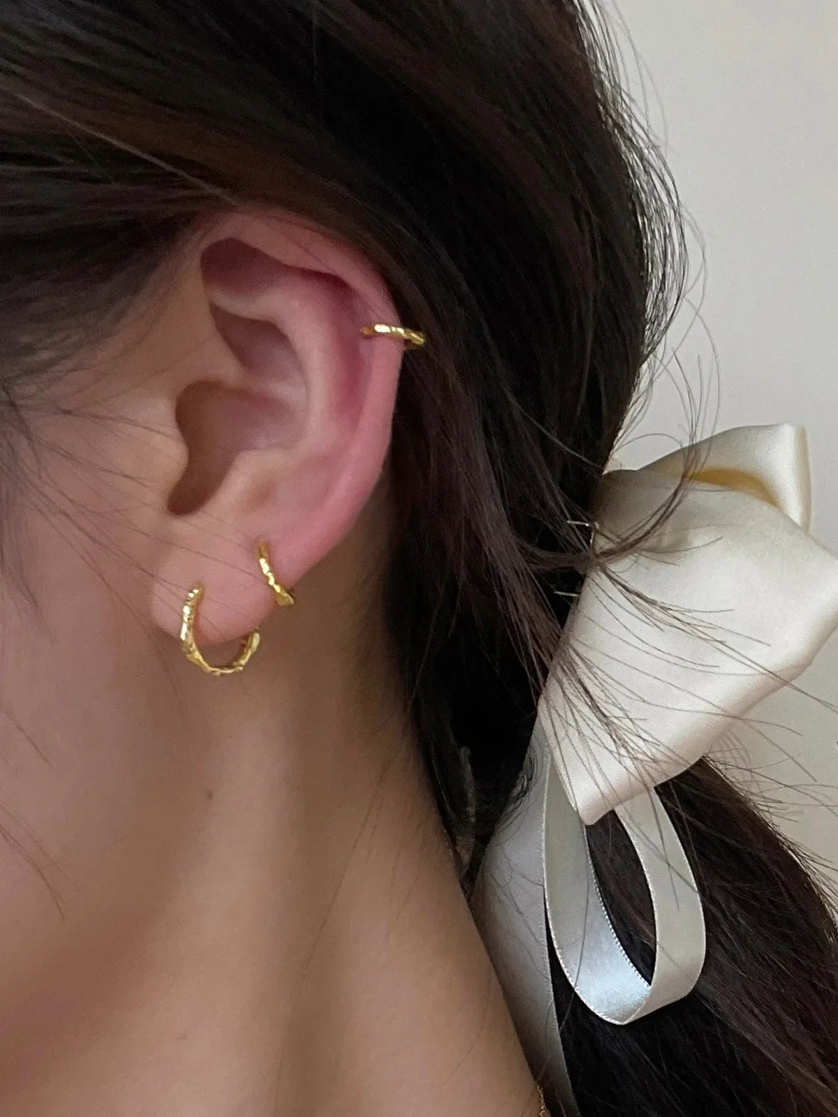 Elegant 925 Sterling Silver Hoop Earrings for Women Wedding Jewelry