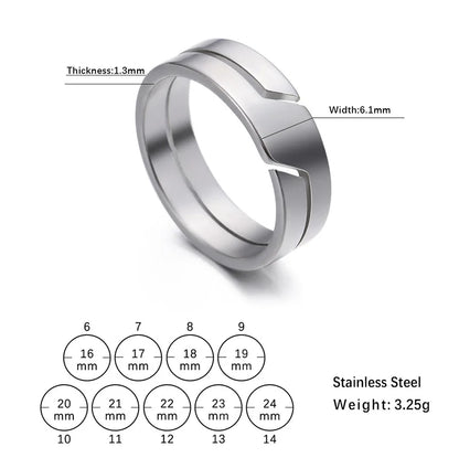 Stainless Steel Couple Ring Top Rated Customer Favorite Jewelry