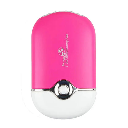 Usb Rechargeable Portable Mini Fan Bladeless Handheld Dryer Red