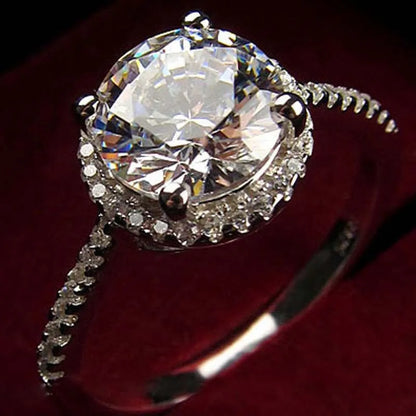 Fashionable 925 Sterling Silver Moissanite Ring for Women and Men - Elegant Engagement Wedding Band