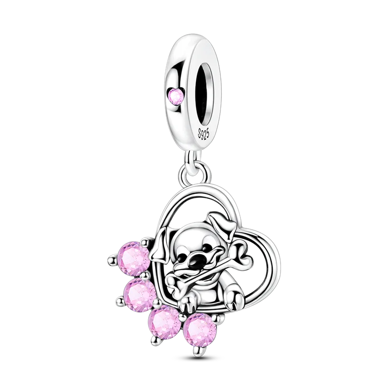 925 Sterling Silver Pumpkin Charm With Zircon Inlay