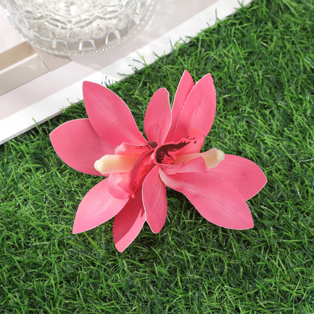 Bohemian Orchid Flower Hair Clips for Women Bridal Beach Wedding Hair Accessories