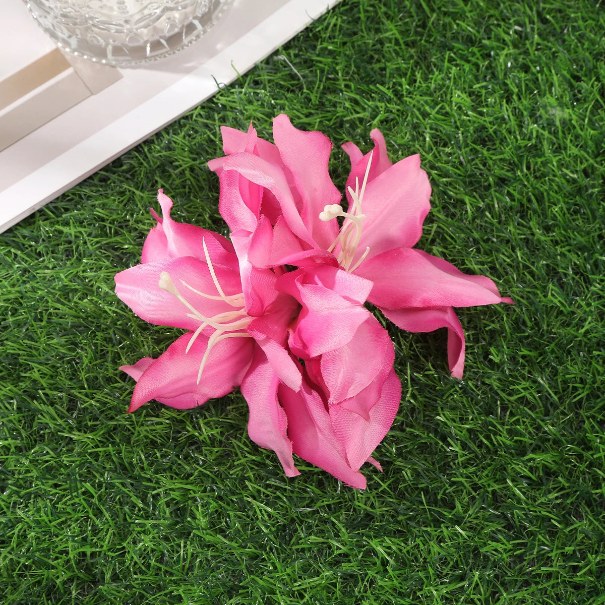Bohemian Orchid Flower Hair Clips for Women Bridal Beach Wedding Hair Accessories
