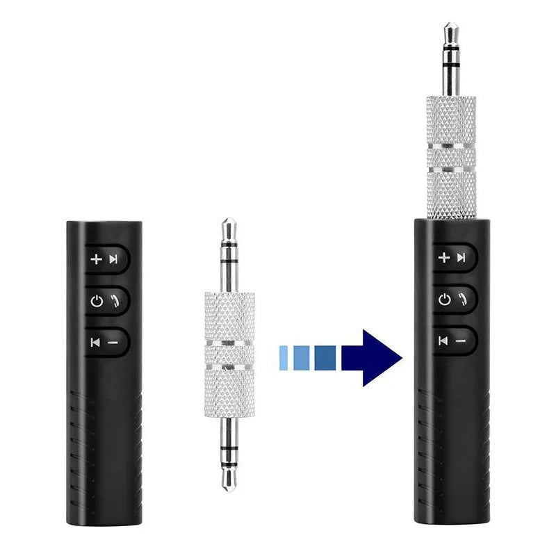 Bluetooth 5.0 Wireless 3.5mm Car Audio Receiver Adapter With Handsfree Calling And A2DP Support