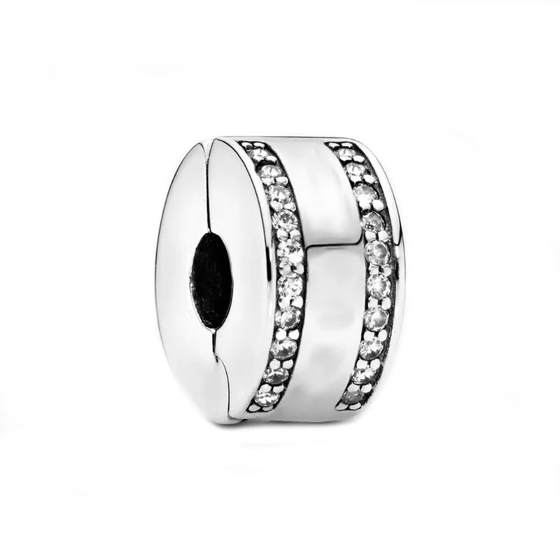 Fit Pantaro 925 Sterling Silver Bracelet with Snowflake Moon Sun Charms and Sparkling Beads N311