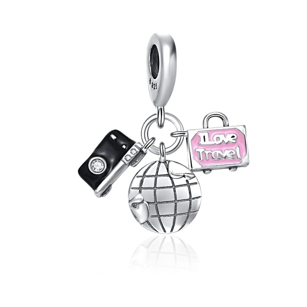 925 Sterling Silver Charm Bracelet Elegant Women's Jewelry Accessory for Every Occasion A1378diao