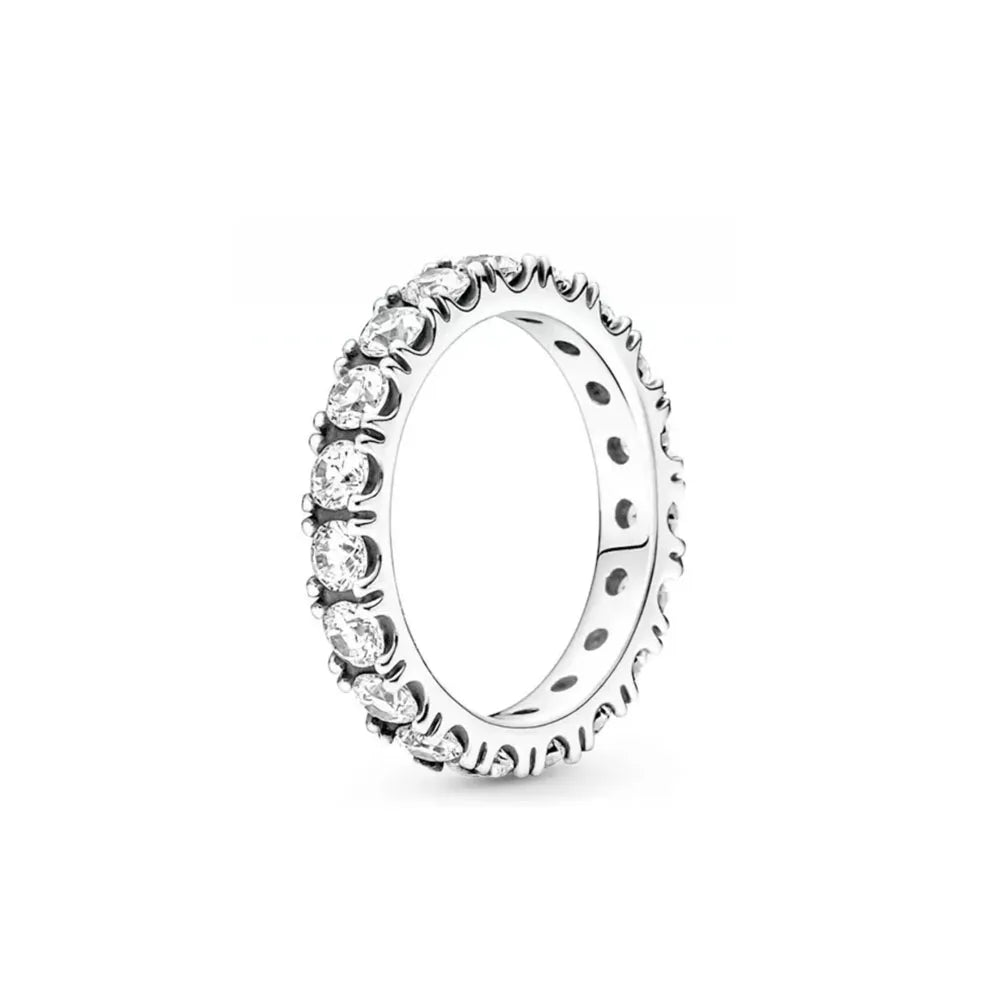 925 Silver Heart Charm Rings for Bracelets with Zircon Stones - Classic 2024 Design P2390