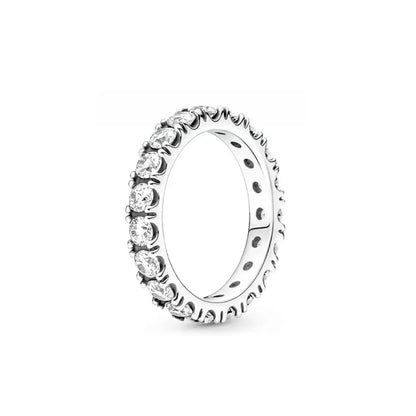 925 Silver Heart Charm Rings for Bracelets with Zircon Stones - Classic 2024 Design P2390