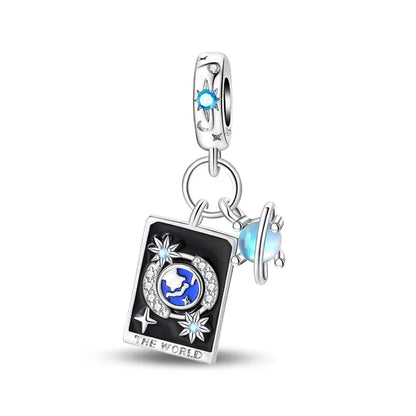 925 Sterling Silver Tarot Death God Charm Beads for Necklace and Bracelet DIY Fine Jewelry Gifts