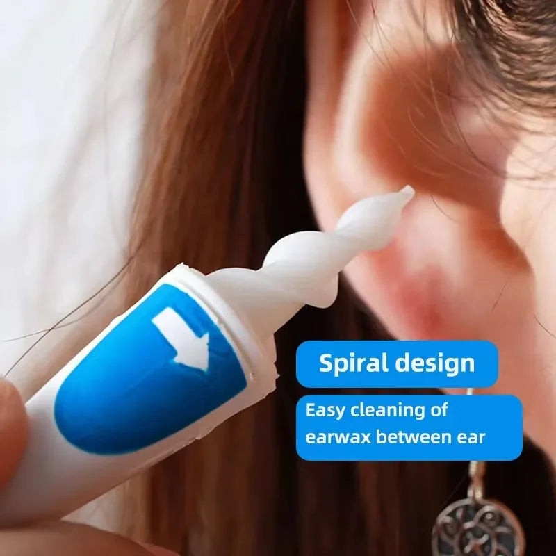 Portable Ear Wash Wax Silicone Soft Spiral Beauty Tool