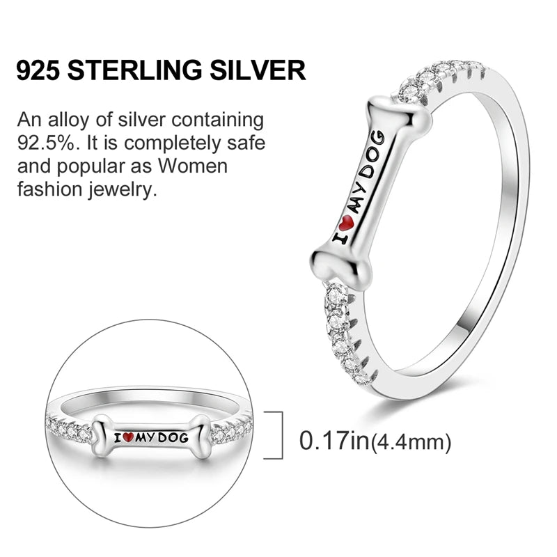 925 Sterling Silver Heart-Shaped Zircon Starmoon Ring for Women - Fine Engagement Wedding Jewelry Gift SER219