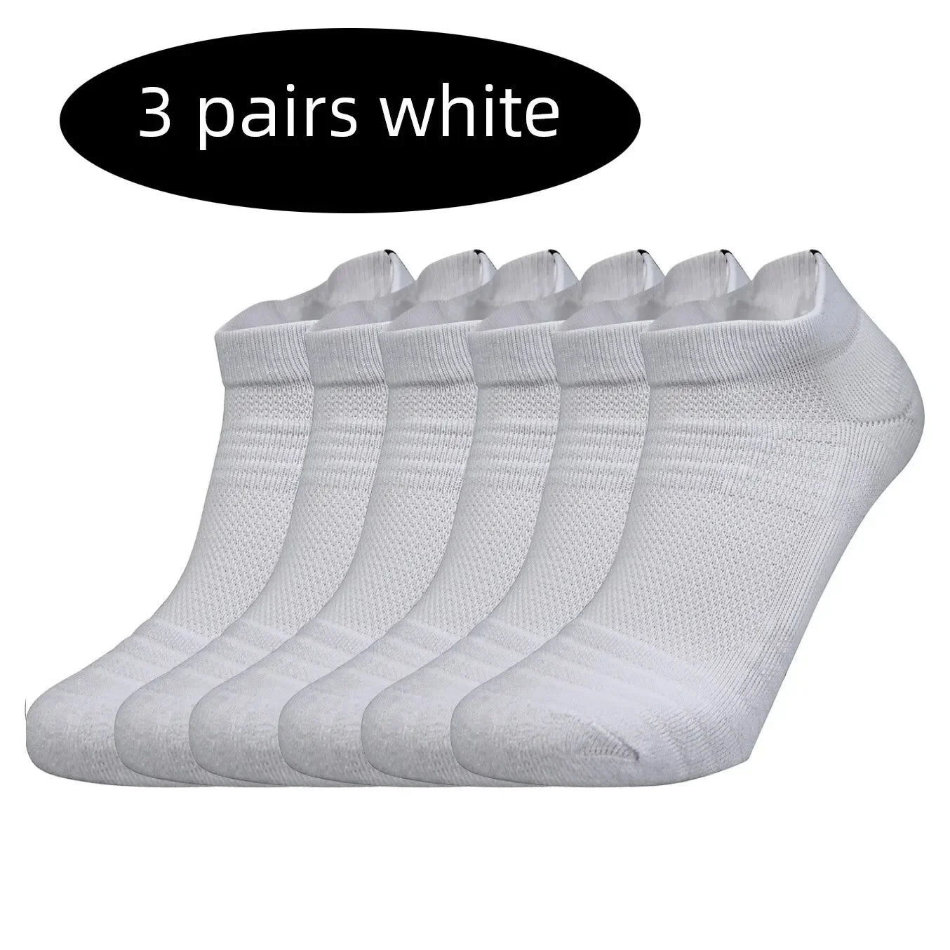 3 Pairs Unisex Performance Running Socks Breathable Cushion Ankle Support Anti Slip Sports Socks for Men and Women
